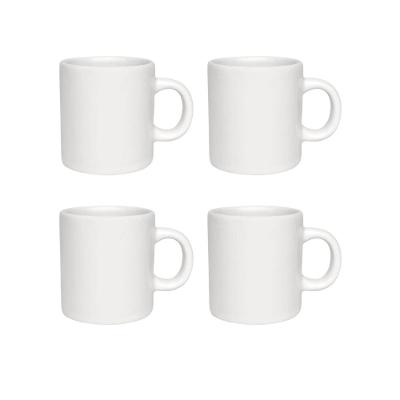 Jogo de 4 canecas AZ4 100 ml Biona Branco
