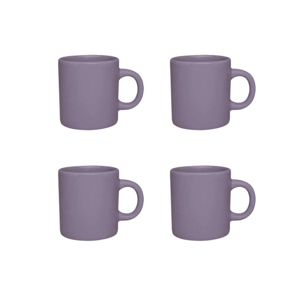 Jogo de 4 canecas AZ4 100 ml Biona Roxo - 1