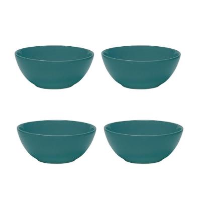 Jogo de 4 Tigelas 600ml Oxford Verde Escuro
