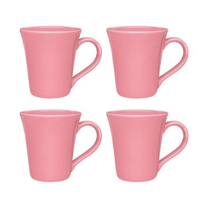 Jogo de 4 canecas Tulipa 330 ml Oxford Rosa