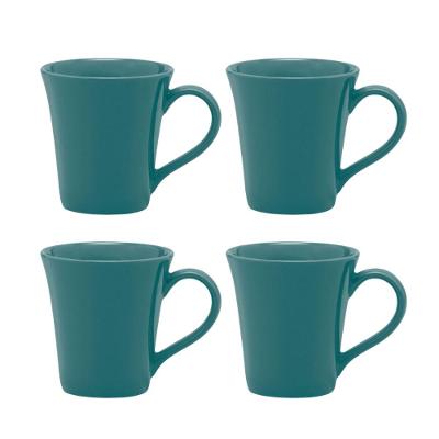 Jogo de 4 canecas Tulipa 330 ml Oxford Verde Escuro