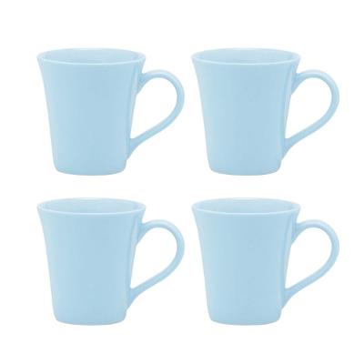 Jogo de 4 canecas Tulipa 330 ml Oxford Azul Claro