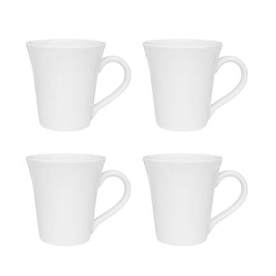 Jogo de 4 canecas Tulipa 330 ml Oxford Branco