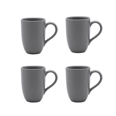 Jogo de 4 canecas 350ml Oxford Flat Gray