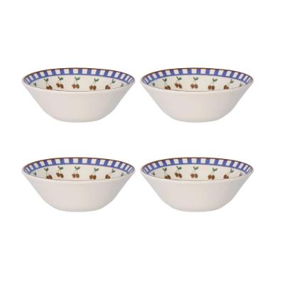 Jogo de 4 tigelas Conic 500 ml Donna Jardim de Cerejas