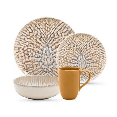 Aparelho de Jantar e Lanche 16 Peças Oxford Flat Leopardita