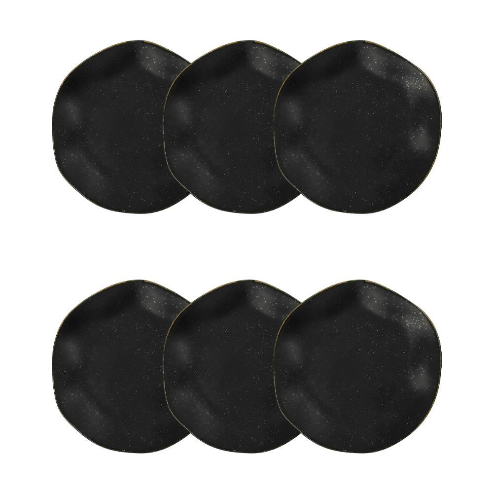 Jogo de 6 Pratos Sobremesa 21,5cm Oxford Ryo Volcano - 1