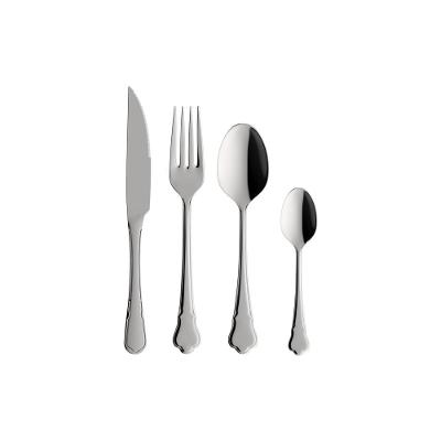 Faqueiro Oxford em Aço Inox 24 Peças Ouro Preto