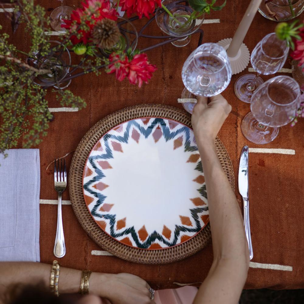 Jogo de 6 Pratos Rasos 26 cm Oxford Unni Boho - 4
