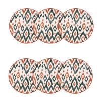 Jogo de 6 Pratos de Sobremesa 20 cm Oxford Unni Boho - 1