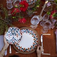 Jogo de 6 Pratos de Sobremesa 20 cm Oxford Unni Boho