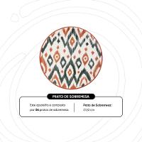 Jogo de 6 Pratos de Sobremesa 20 cm Oxford Unni Boho - 3