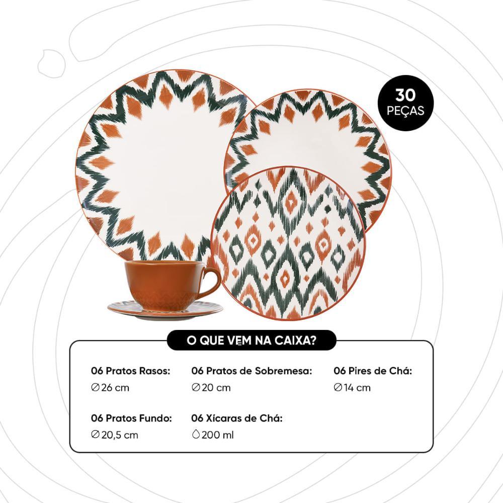 Aparelho de Jantar 30 peças Oxford Unni Boho - 6