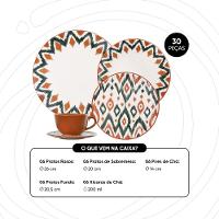 Aparelho de Jantar 30 peças Oxford Unni Boho - 6