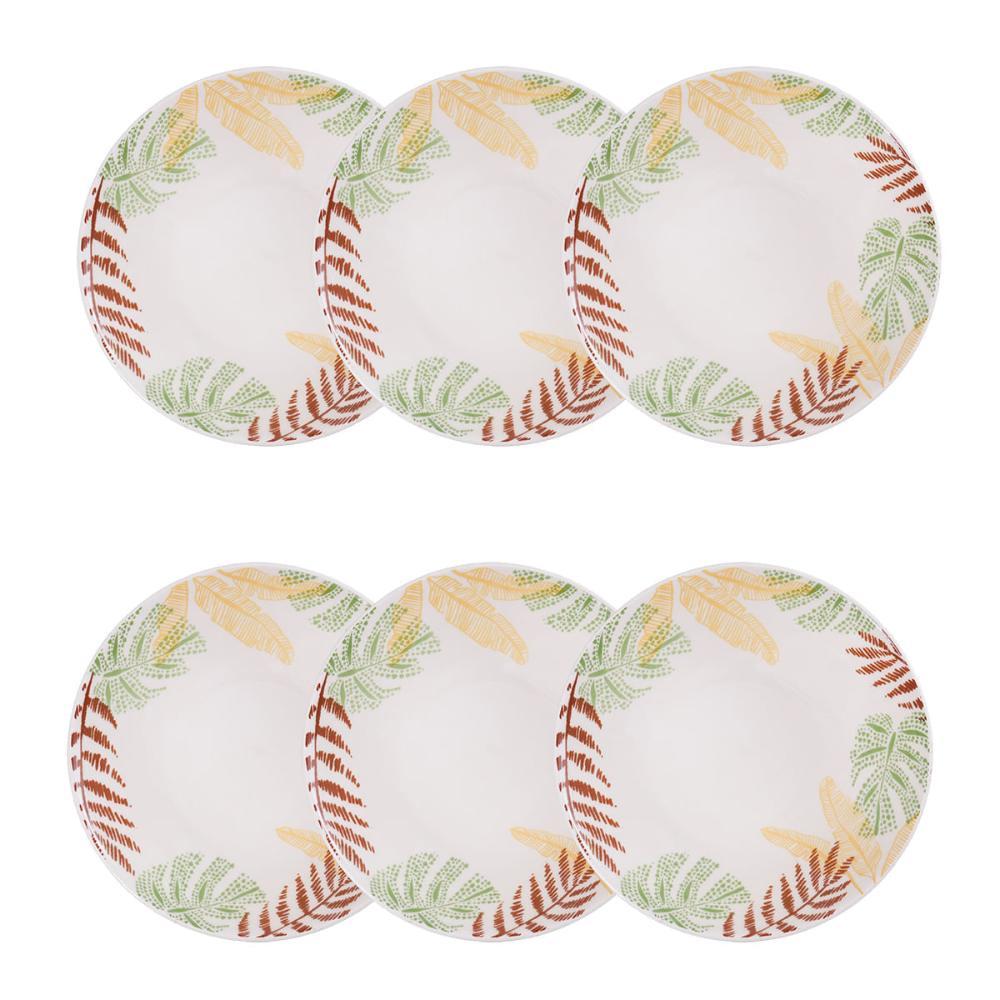 Jogo de 6 Pratos Fundos 20,5 cm Oxford Unni Caminho da Selva - 1