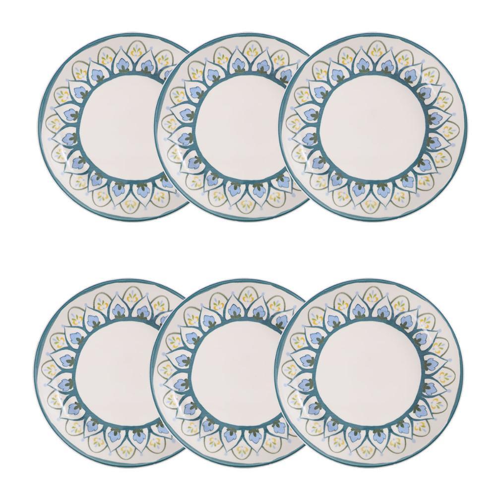 Jogo de 6 Pratos Fundos 20,5 cm Oxford Flat Nisa - 1