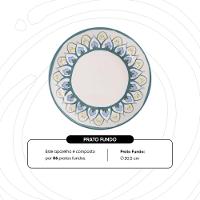 Jogo de 6 Pratos Fundos 20,5 cm Oxford Flat Nisa - 3