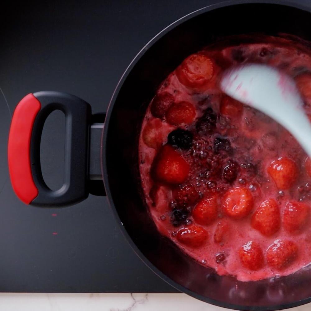 Jogo Panelas Antiaderentes Indução 5 peças Everyday Vermelho - 8