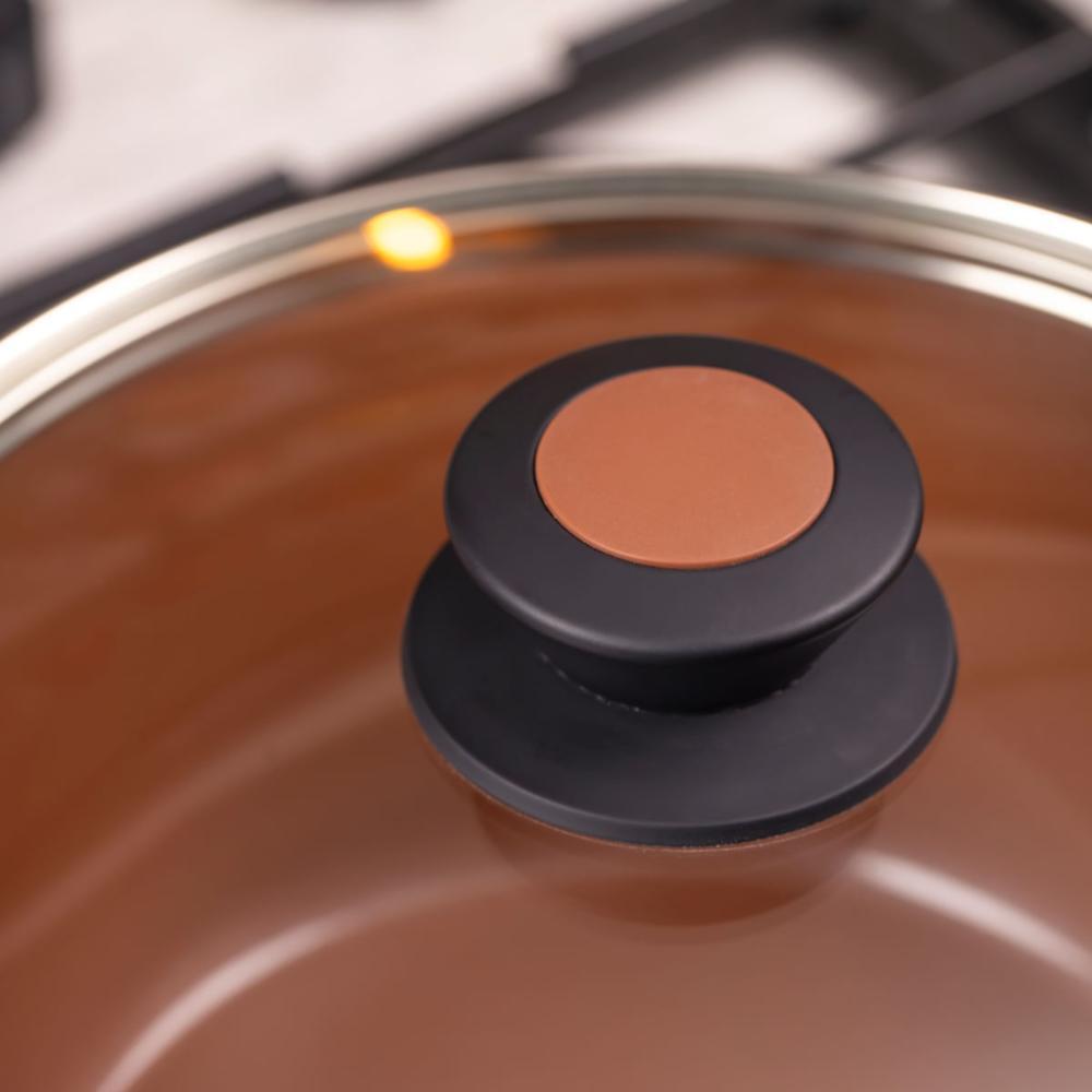 Jogo de Panelas Antiaderentes Indução 5 peças Everyday Mocha - 10