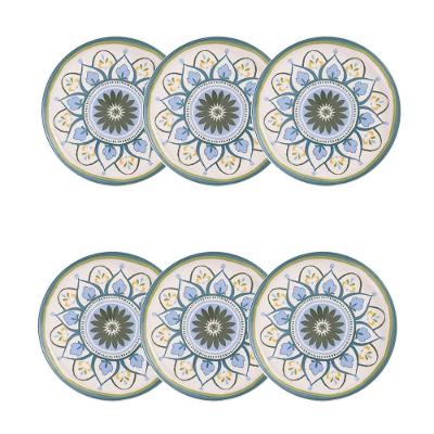 Jogo de 6 Pratos de Sobremesa 20 cm Oxford Flat Nisa