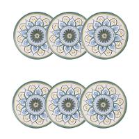 Jogo de 6 Pratos de Sobremesa 20 cm Oxford Flat Nisa - 1