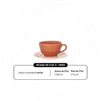 Xícara de Chá 200 ml com pires Oxford Unni Orquídea - 2