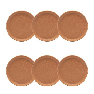Jogo de 6 Pratos Sobremesa 20cm Oxford Flat Estrela do Mar