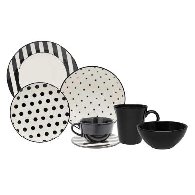 Jogo de 28 peças Oxford Unni Stripes and Dots