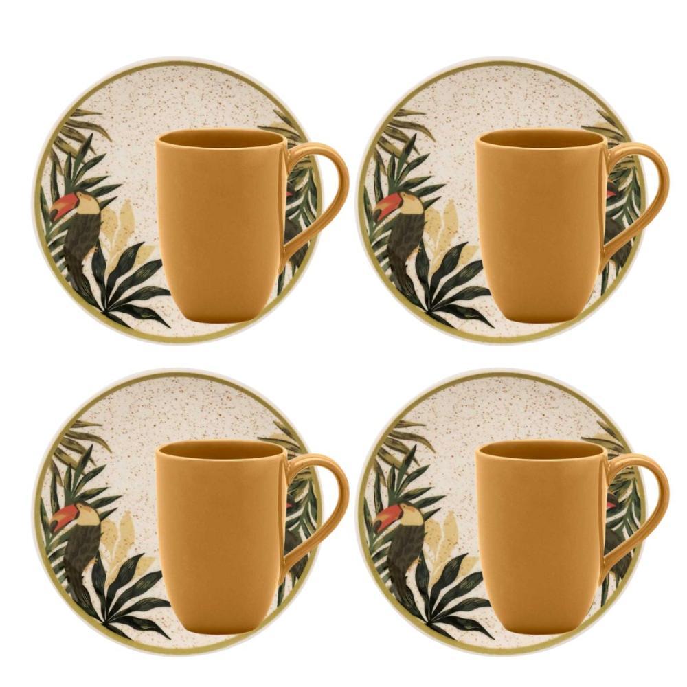 Jogo Lanche De 8 Peças Oxford Unni Tropicano - 1