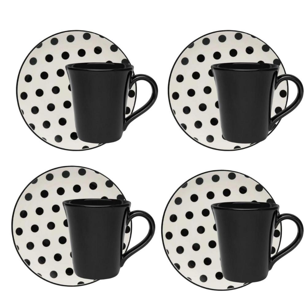 Jogo Lanche De 8 Peças Oxford Unni Stripes And Dots - 1