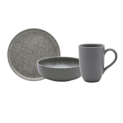 Jogo Lanche 3 Peças Oxford Flat Gray