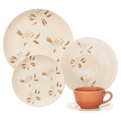 Aparelho de Jantar Chá 20 peças Oxford Unni Orquídea