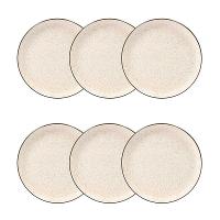 Jogo de 6 Pratos Sobremesa 20 cm Oxford Flat Duna - 1