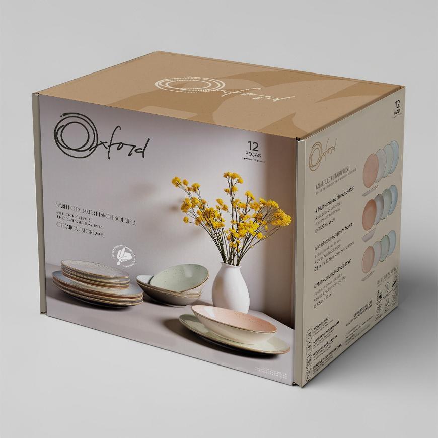 Aparelho de Jantar 12 peças Oxford Unni Aquarela - 8