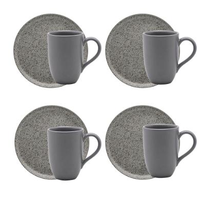 Jogo Lanche De 8 Peças Oxford Flat Gray