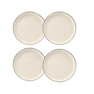 Jogo De 4 Pratos Sobremesa 20 Cm Oxford Flat Duna