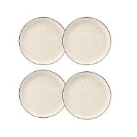 Jogo De 4 Pratos Sobremesa 20 Cm Oxford Flat Duna - 1