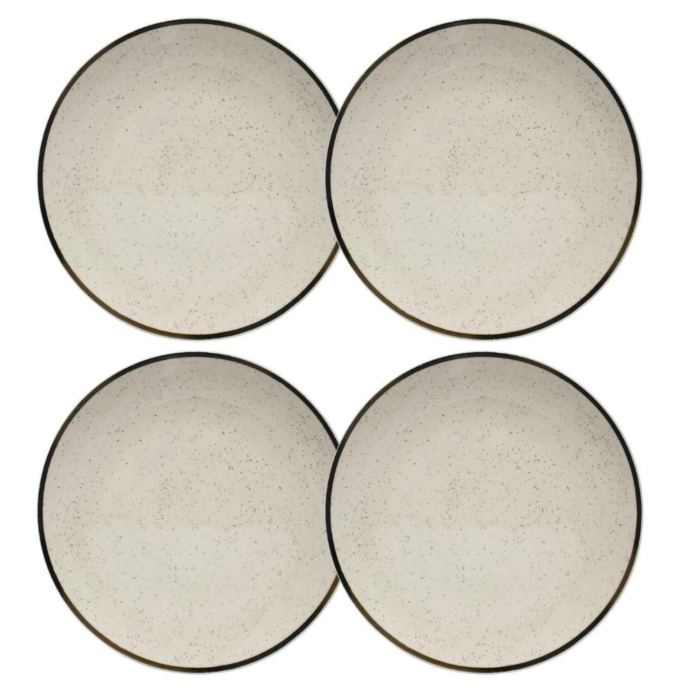 Jogo De 4 Pratos Rasos 26 Cm Oxford Unni Brisa - 1