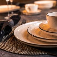 Jogo De 4 Pratos Rasos 26 Cm Oxford Flat Duna - 5