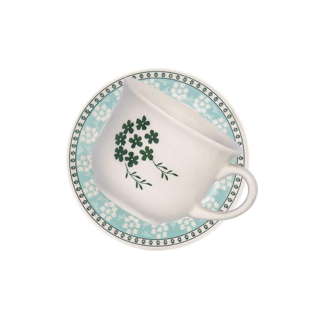 Jogo De 4 Xícaras Grandes 200Ml Com Pires Donna Bosque - 2