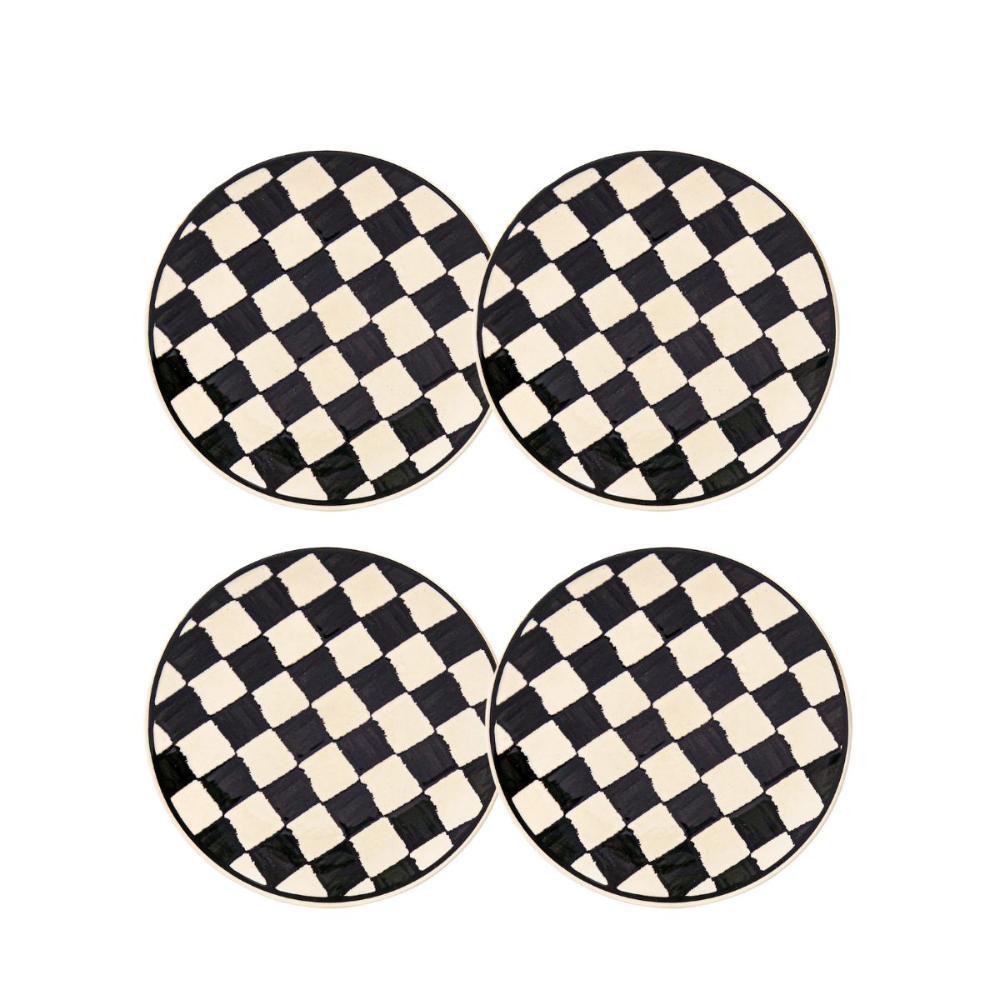 Jogo De 4 Pratos Sobremesa 20 Cm Oxford Unni Damas - 1