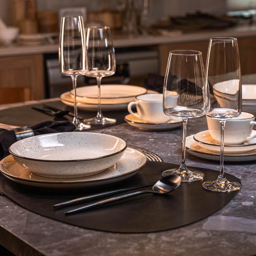 Jogo De 4 Pratos Fundos 20,5 Cm Oxford Flat Duna - 4