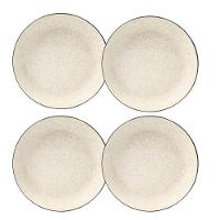 Jogo De 4 Pratos Fundos 20,5 Cm Oxford Flat Duna - 1