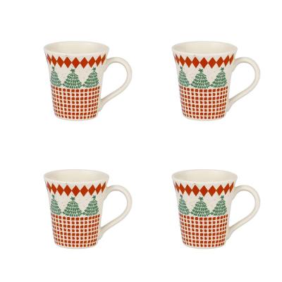 Jogo De 4 Canecas Tulipa 330 Ml Oxford Malabarismo Natalino