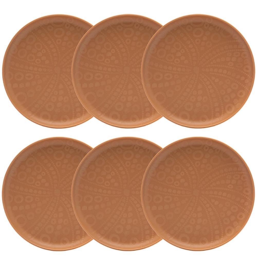 Jogo de 6 Pratos Rasos 26cm Oxford Flat Estrela do Mar - 1