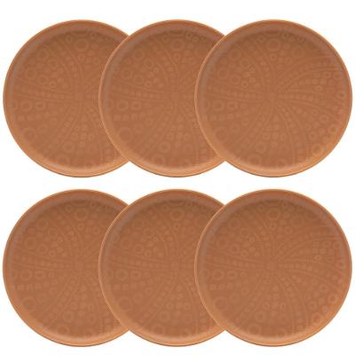 Jogo de 6 Pratos Rasos 26cm Oxford Flat Estrela do Mar