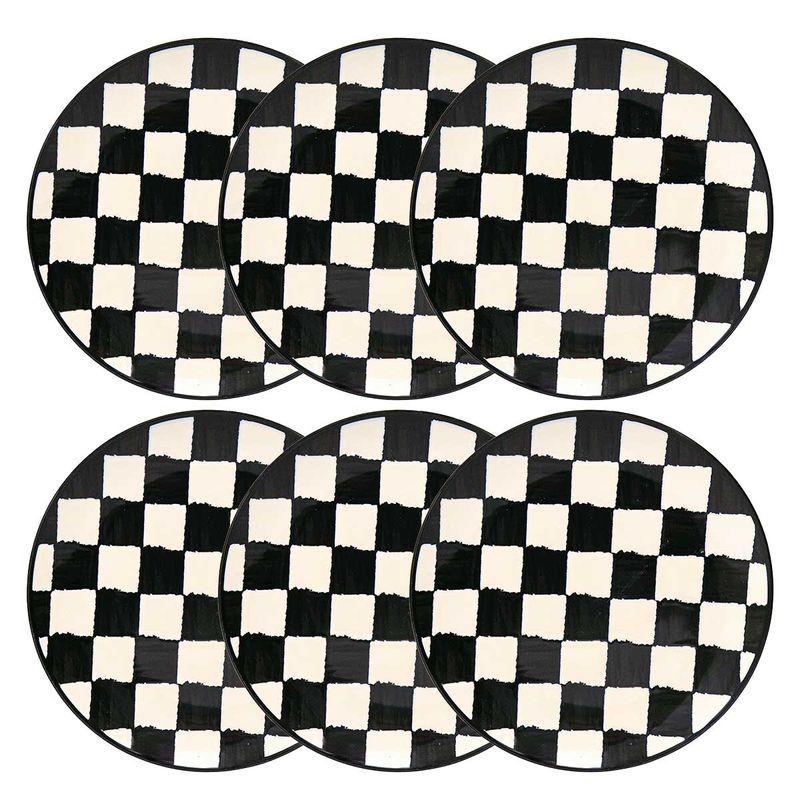 Jogo de 6 Pratos Rasos 26 cm Oxford Unni Damas - 2