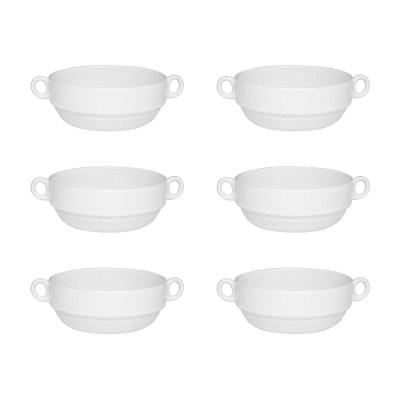 Jogo de 6 Tigelas 400ml Consommé com Asa Oxford