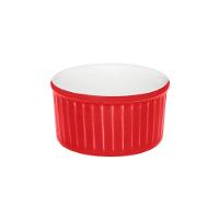 Jogo de 6 Ramequins 8x4cm 100ml Vermelho e Branco - 3