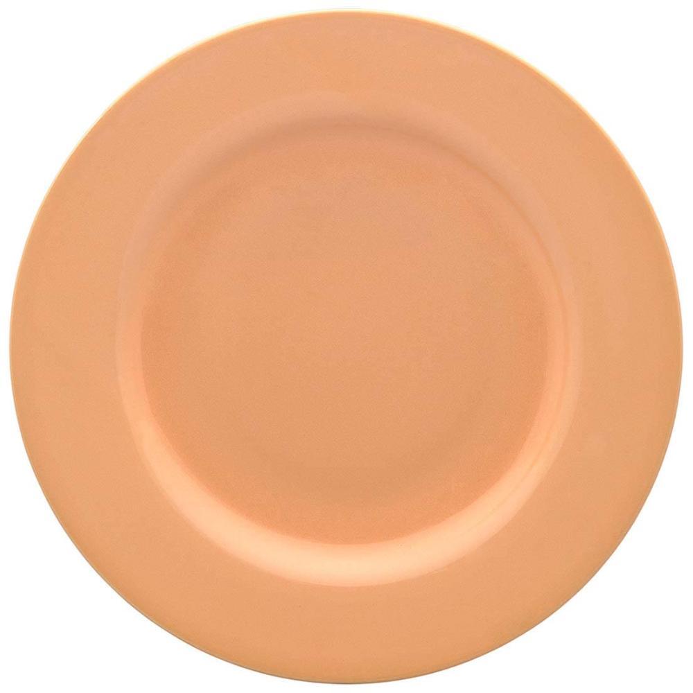 Jogo de 6 Pratos Rasos 28 cm Oxford Flamingo Peach - 1